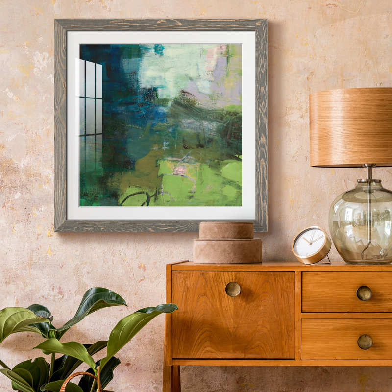 Pierre sur mesure VI-Premium, reproduction encadrée - prête à être accrochée, H 26,5 po x l 26,5 po x P 1,5 po, Blanc