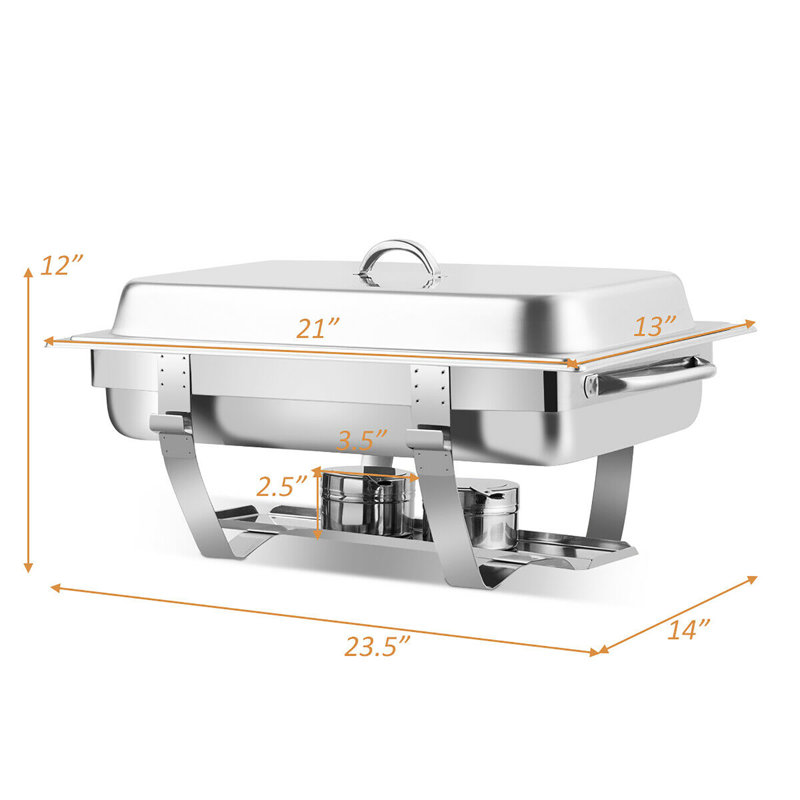 Shayne Stainless Steel Rectangle Chafing Dish