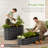 Roetta 4x2x1ft Outdoor Raised Metal Oval Garden Bed, Planter Box for Vegetables, Flowers-1911813710