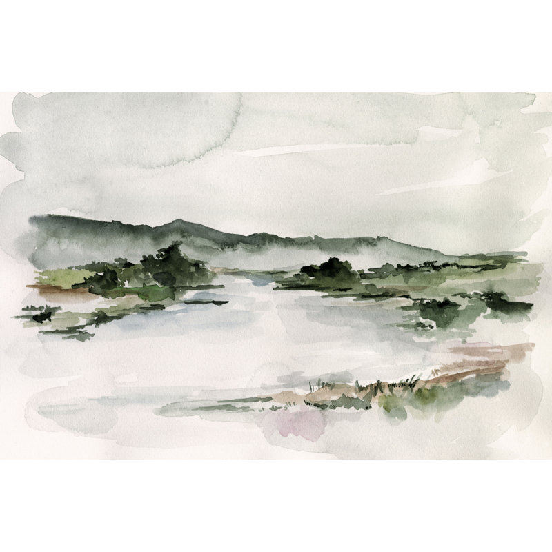 Lake Mist II by Jennifer Paxton Parker - Wrapped Canvas Painting, 81cm H x 122cm W