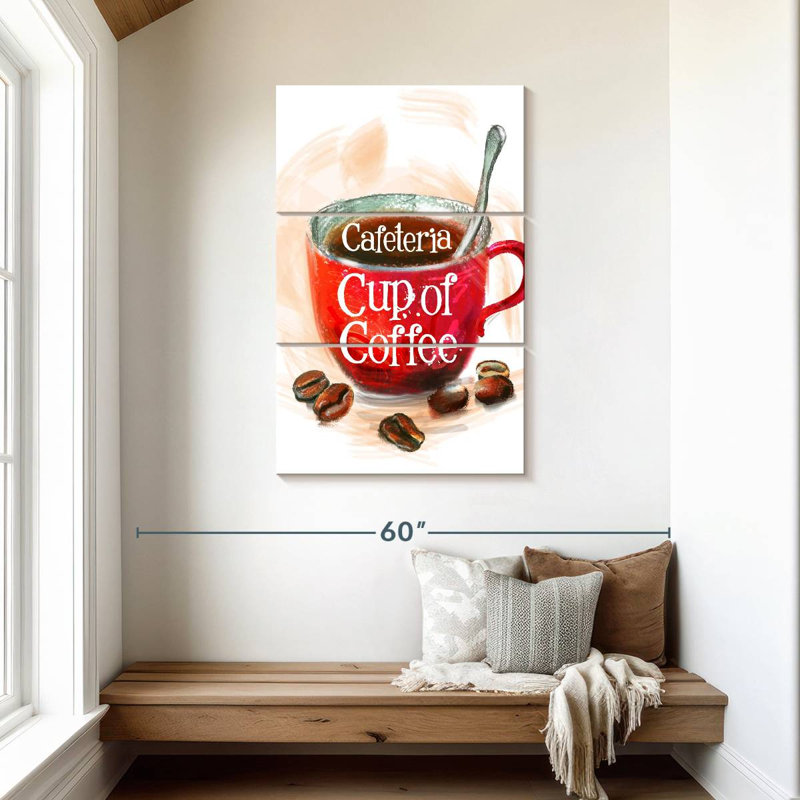 Plaque de cafétéria Yarlin, H 45 po x l 28 po