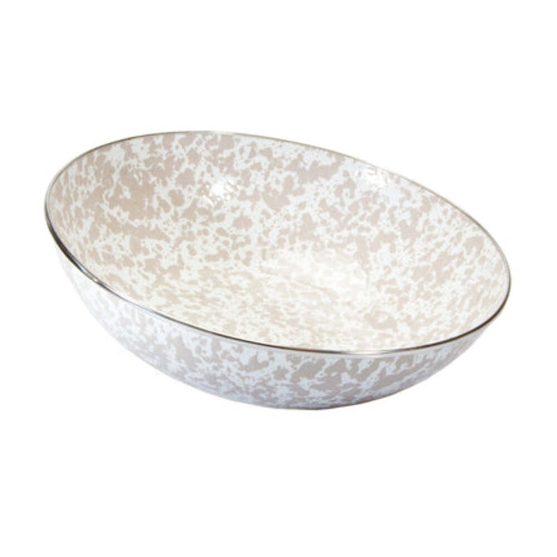 Serving Bowl, Taupe Swirl