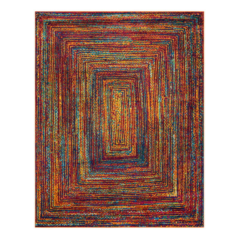 Weedman Rainbow Calypso Rug, Rectangle 7'10" x 10'
