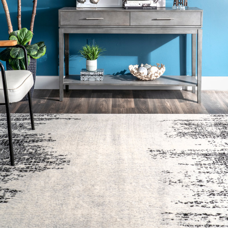 Genero Abstract Indoor Rug, Rectangle 4' x 6'