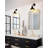 7" 1-Light Framhouse Wall Sconce with Metal Shade (Set of 2)