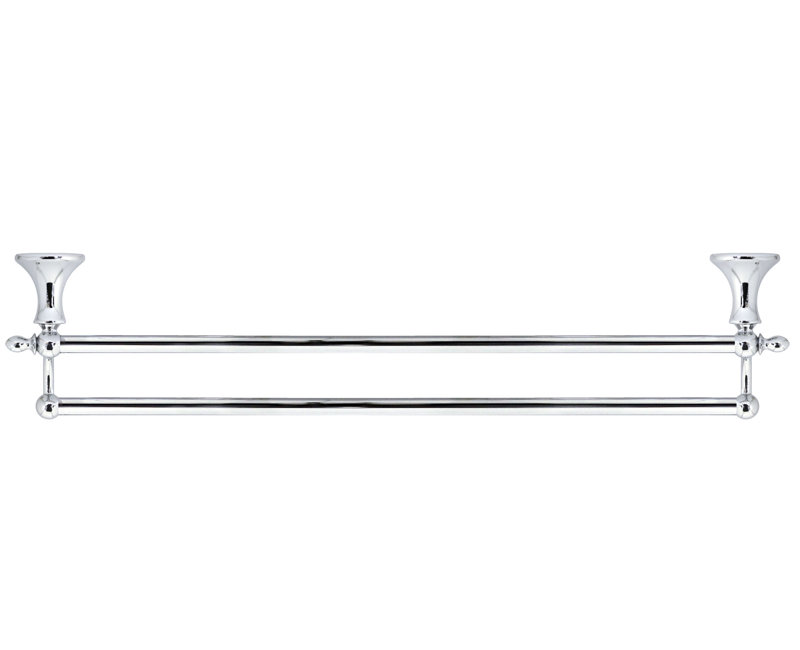 Double barre à serviettes 24" Anamara, Chrome poli
