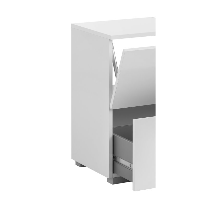 Flosi 40.2cm Single Bathroom Vanity Base Only, White
