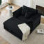 Canapé en tissu d'ameublement avec repose-pieds 47,24 po-749351436