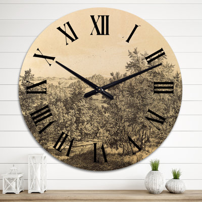 Nature of South America Old Image Xii - Horloge murale traditionnelle