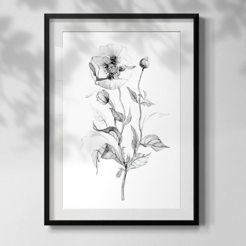 Archipel, reproduction encadrée, Oui, Papier avec cadre noir