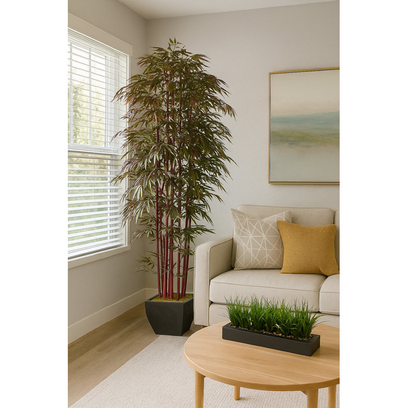  Faux bambou 96 po en pot