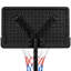 Adjustable Height Foldable 76Cm Metal Portable Basketball Hoop