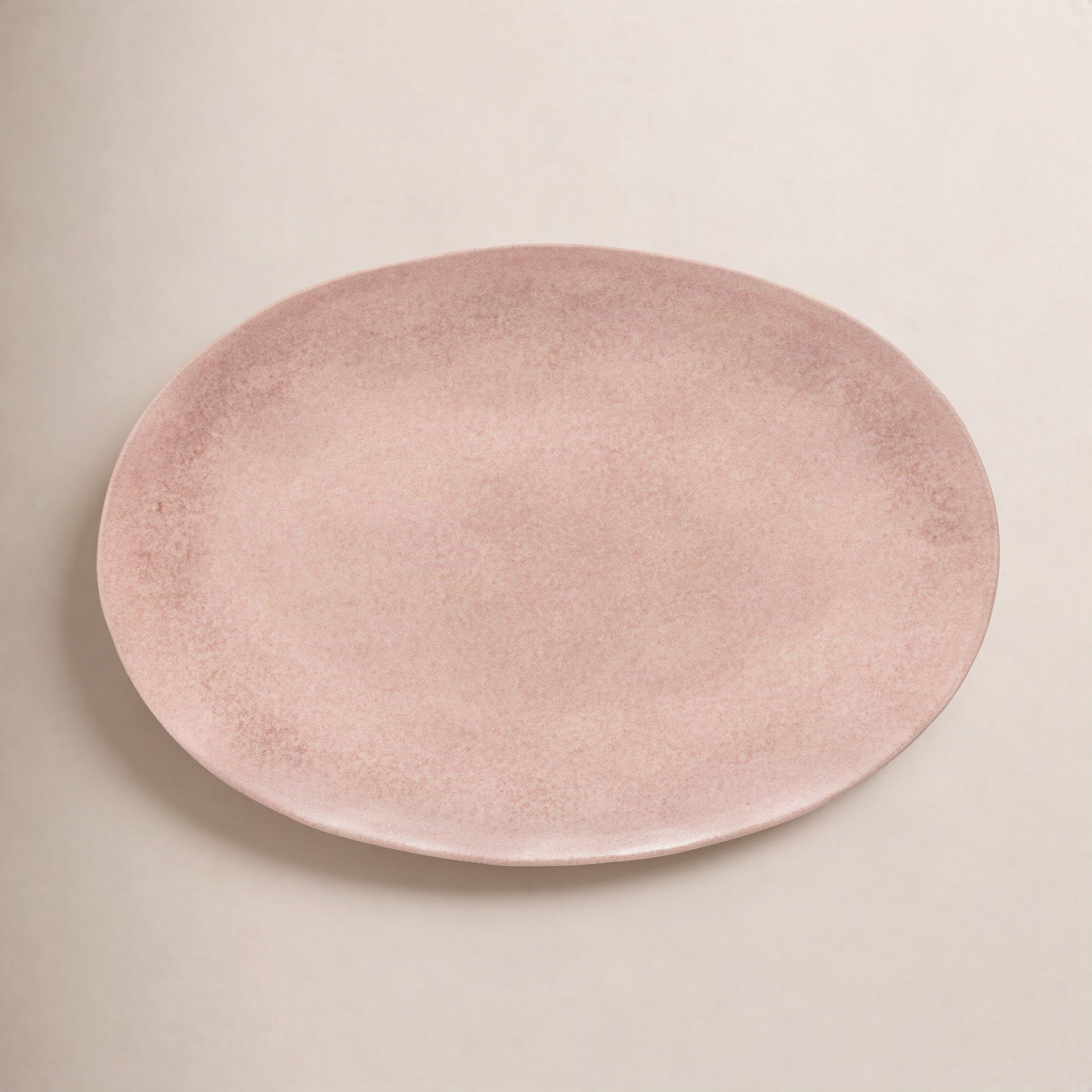 Livia Oval Platter, Mauve Rose