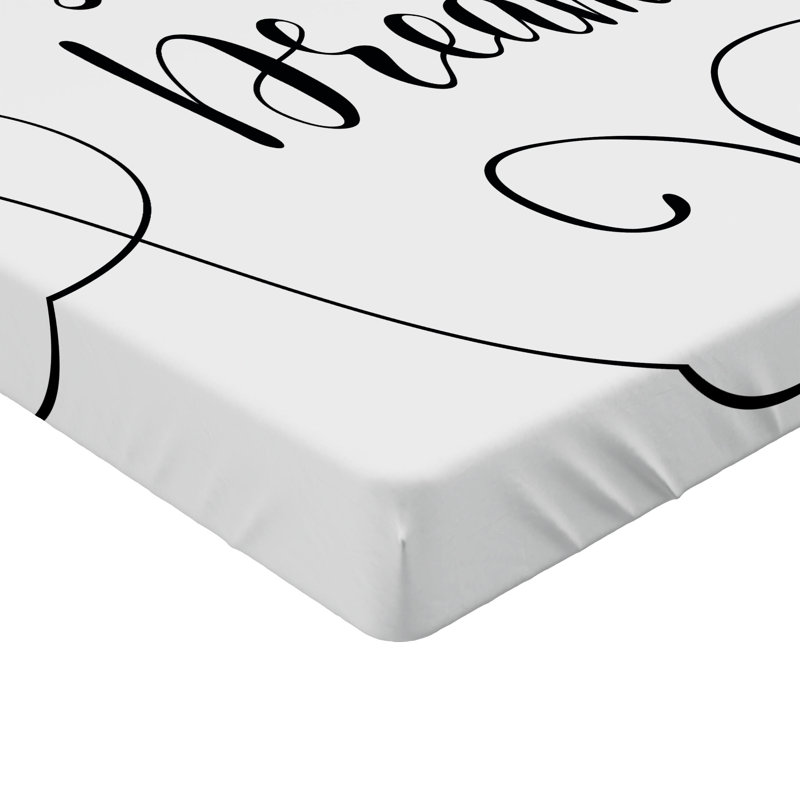 Ensemble de 2 draps-housse Ambesonne City Love Paris sur toits coquille d'œuf et noir, Drap-housse de taille simple