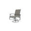 Belle Isle Sling Aluminum Frame Dining Height Swivel Rocker with Marine Grade Polymer Arm Accent-1423647166-1423647165