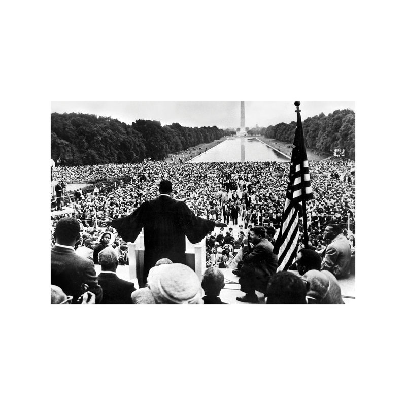 Martin Luther King Jr Speaking At The Prayer Pilgrimage For Freedom, National Mall, Washington DC - Wrapped Canvas Print