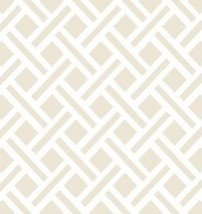 Wexley Trellis Throw Pillow, Ivory, Square 18", Down