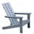Outdoor Adirondack Chair For Relaxing, HDPE All-Weather Fire Pit Chair, Patio Lawn Chair For Outside Deck Garden Backyardf Balcony, Grey