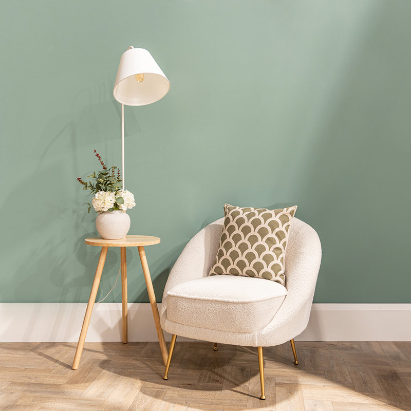 Stellert 161cm Brown/White Tray Table Floor Lamp