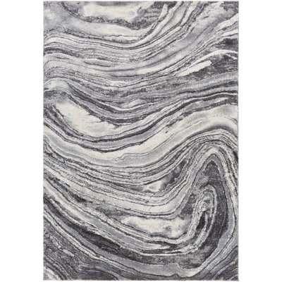Tapis crème / gris clair / noir Arbury