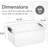 Superio 44 Qt. Clear Storage Bin with Lid, Plastic Organizing Storage Box for Home-1464415475