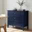 Table de chevet 3 tiroirs, grande table de bout moderne pour chambre à coucher-381183498