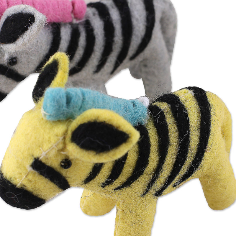 Ornements en laine Bungalow Zebra 