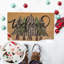 Tapis d'entrée antidérapant Winter Xmas Welcome