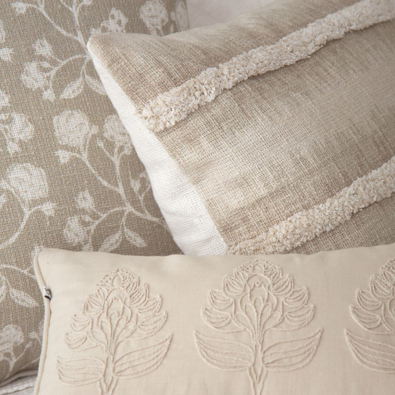 Floral Cotton Pillow Cover