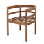 Chaises de salle à manger d'extérieur en bois d'acacia avec coussins amovibles Trancy-787950941