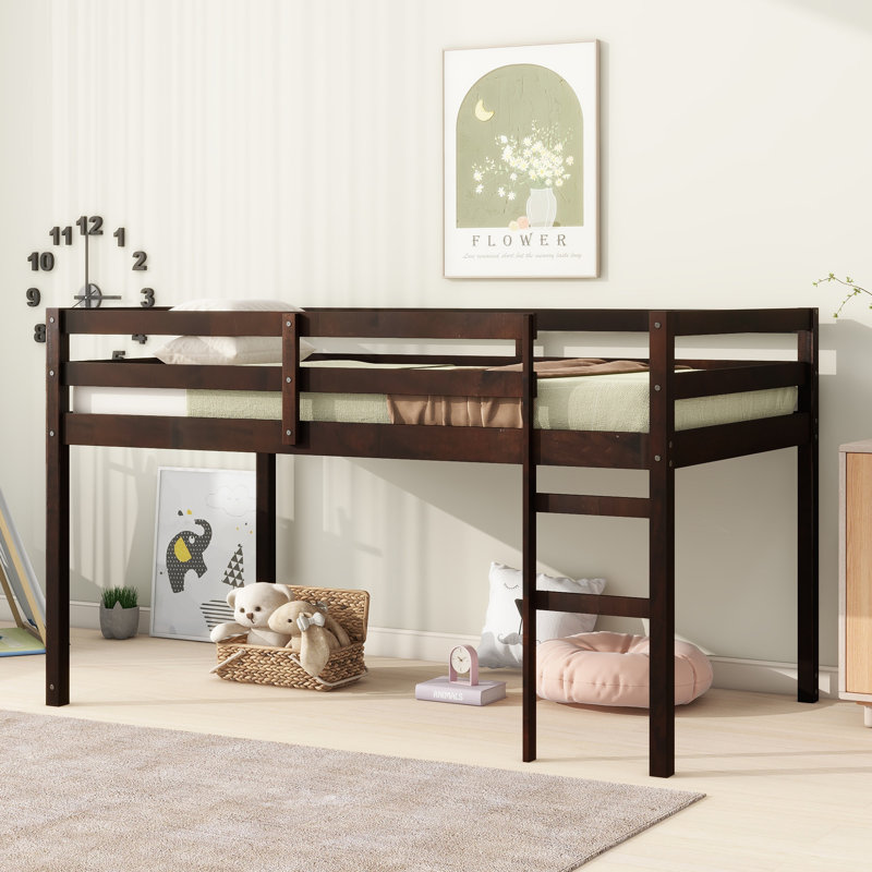 Lit mezzanine simple Orrtanna par Harriet Bee, Espresso, Simple