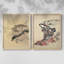 Vintage  Japan XCV  -Framed Giclee Print - Set of 2-1177765236-1177765247