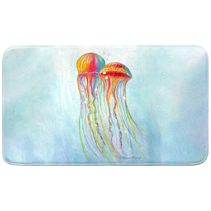 Tapis de bain coloré, L 30 po x l 18 po