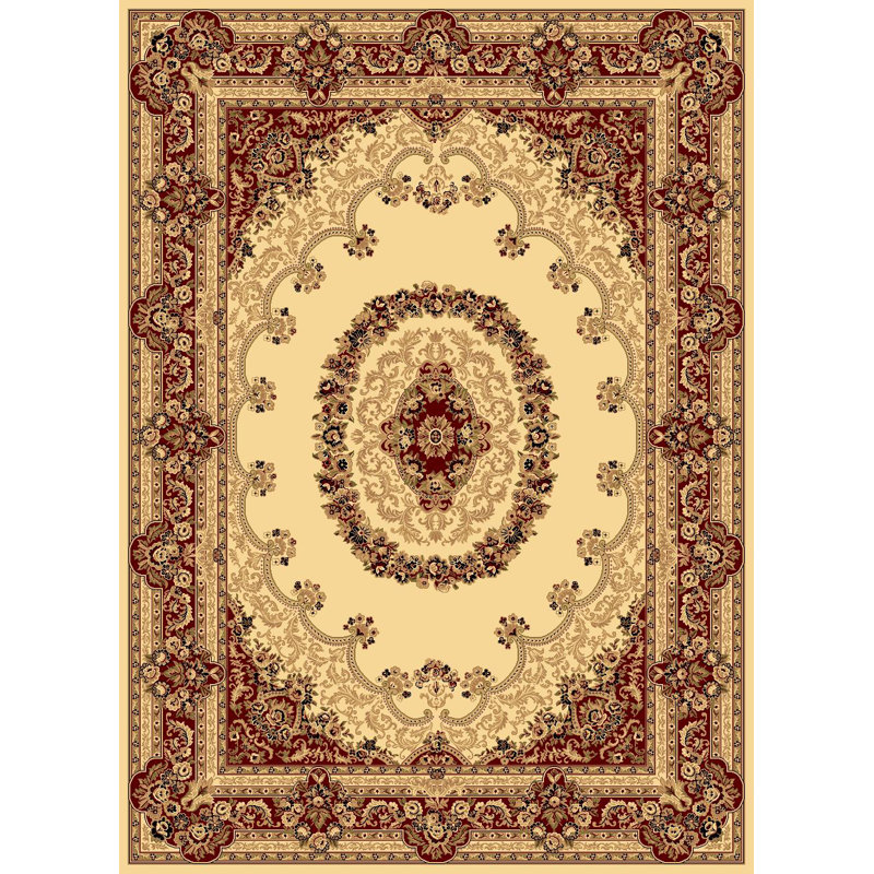 Gloucester Gilded Loom Oriental Cream Area Rug, Rectangle 5'3" x 7'10"