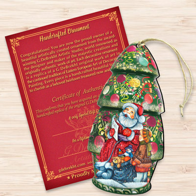 Tidaholm 5.5'' Wood Hanging Figurine Ornament