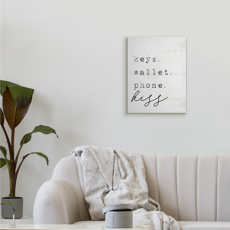«Keys Wallet» par Daphne Polselli, H 19 po x l 13 po, Plaque murale
