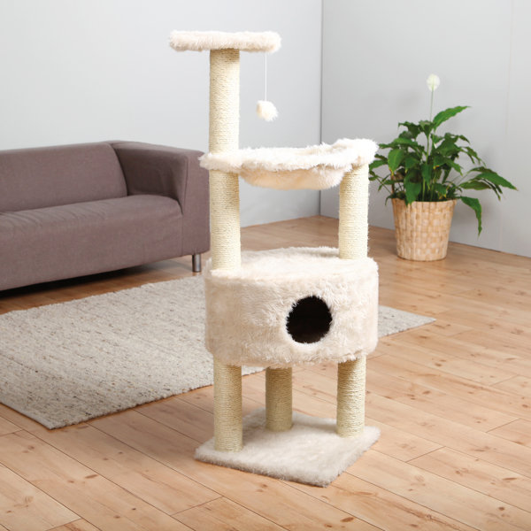Trixie TiraGr.affi Baza 52 Cm – Tiragraffi Cremisi Per Gatti, Robusto E Stabile