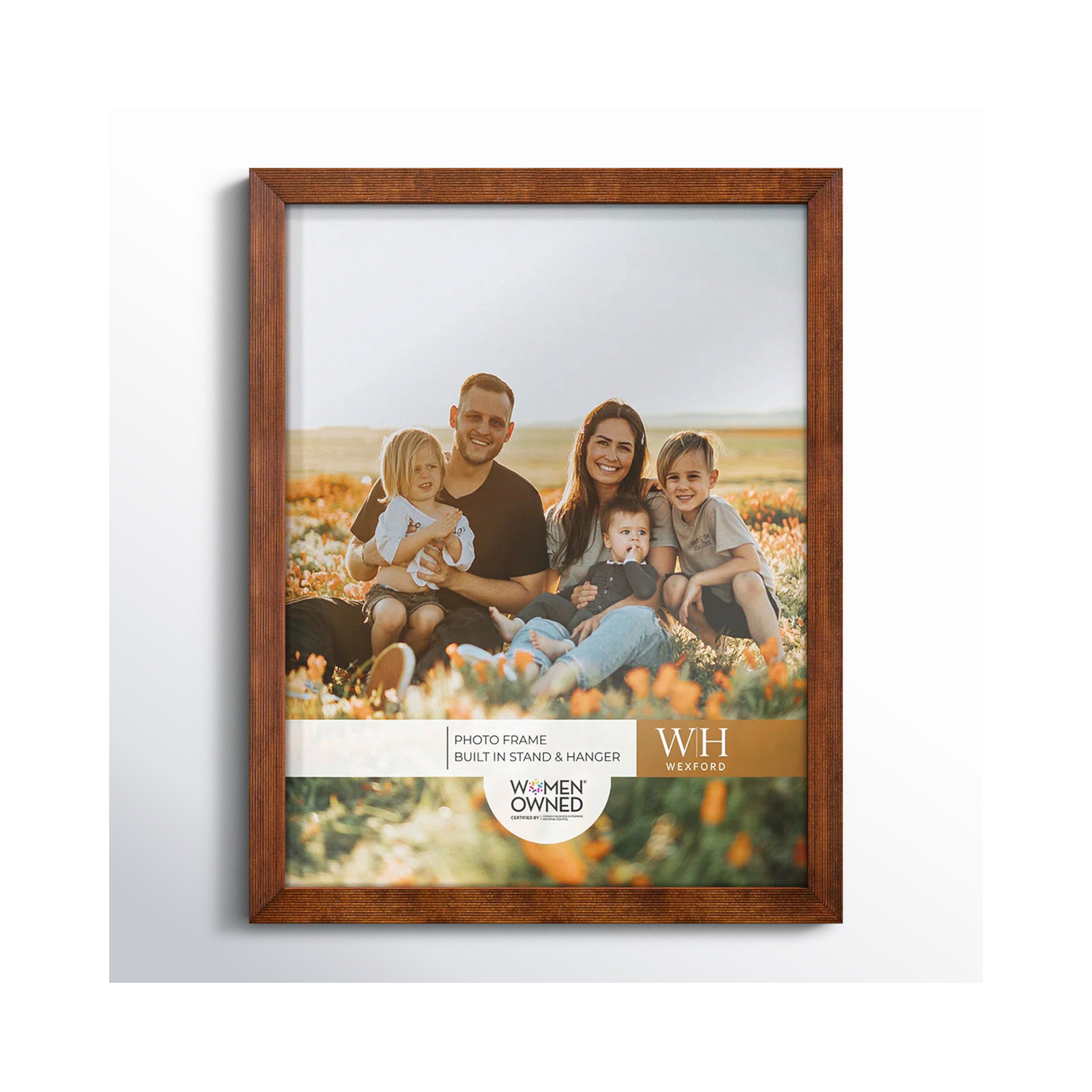 Apolline Wood Picture Frame, 11" x 14", Walnut