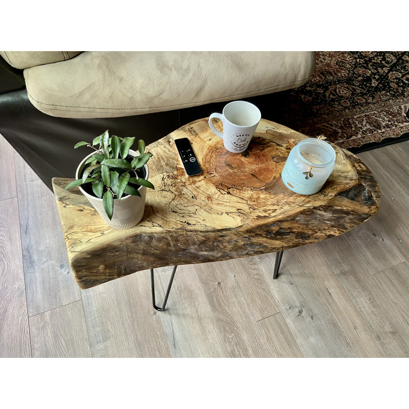 Ensemble de 3 tables gigognes en bois d'érable