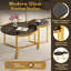 Ensemble de 2 tables gigognes rondes, table basse ronde moderne avec structure en métal-134702724
