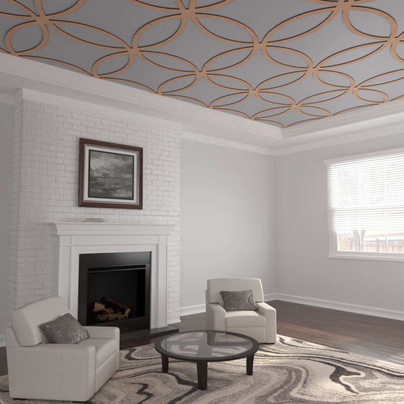 Charpente de plafond décorative Lilley, Aulne, H 47,25 po x l 47,25 po x P 0,375 po