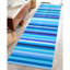 Tapis rayé bleu et uni Well Woven Crayola-86675986