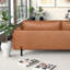 Upholstered 88.6 " Top Grain Leather Sofa