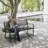 Lisabeta Powder Coated Steel Outdoor Bench