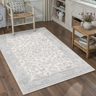 Lume Classic Persian Inspired Area Rug in Light Blue