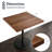 Kaboon Super Table Top, Solid One-Piece Desktop For Home Or Commercial Use, 1 Inch Thick, Dark Walnut-641727643-641727718