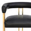 Rienna 25" Luxurious Faux Leather Solid back Gold Tripod Base Counter Stool