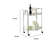 Azazel Metal Bar Cart