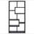8-shelf Cappuccino Geometric Bookcase-1958324635