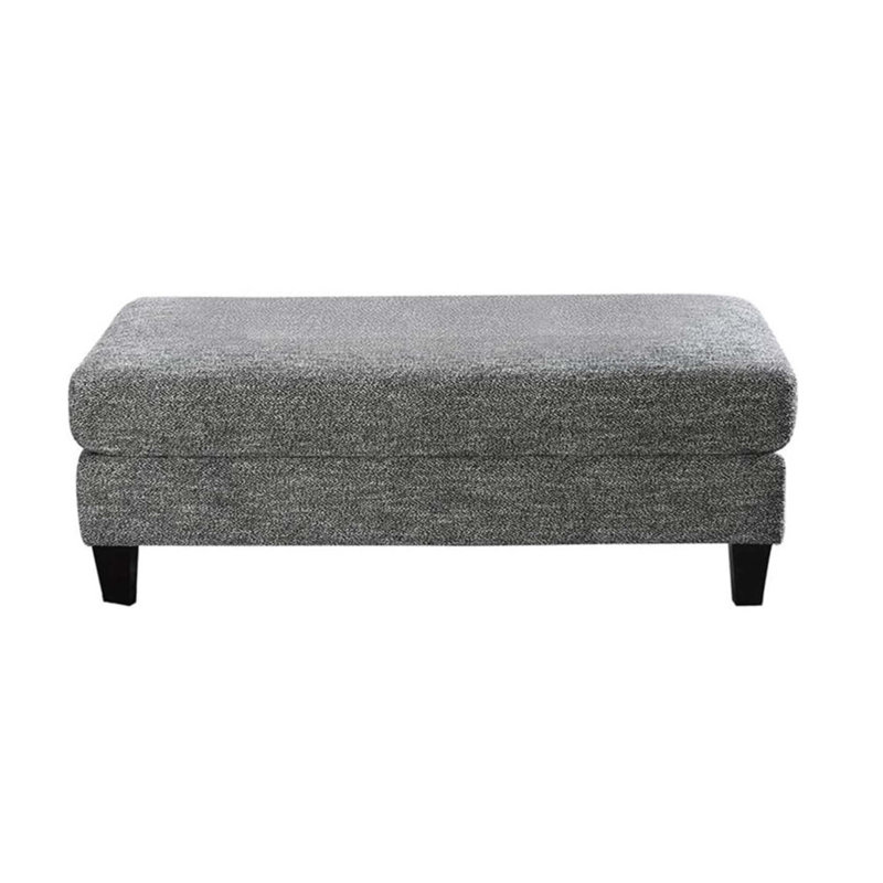 Repose-pieds contemporain en chenille - Repose-pieds rembourré moelleux pour le salon, siège d'appoint doux (1pc)